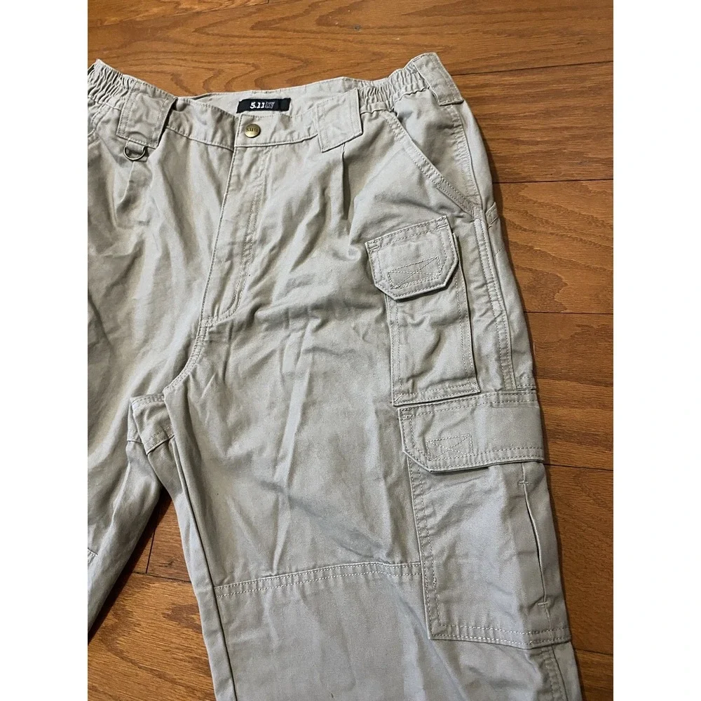 511 Tactical Pants Tactile Pro Men's 34x30‎ Cargo Stone Khaki Rip Stop Utility